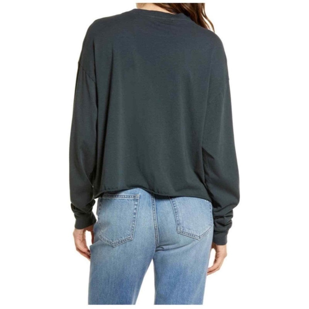AC/DC Graphic free people fp daydreamer shirt top lounge relaxed comfy band med - Picture 2 of 7